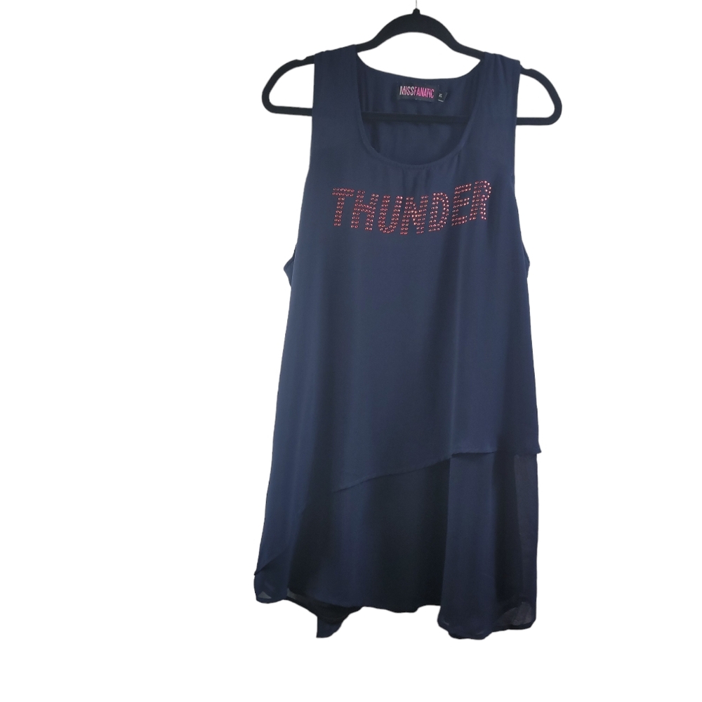 ⭐️NWOT Miss Fanatic Oklahoma City Thunder Jersey Dress Sz XL